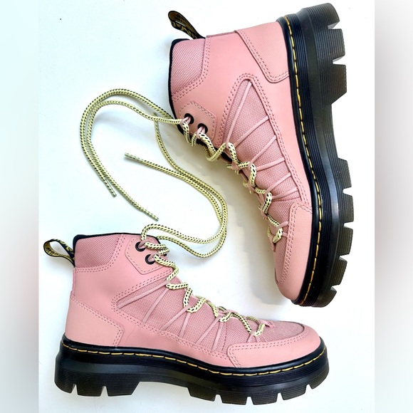 New Dr. Martens BUWICK UTILITY BOOTS Pink ajax+extra tough 7 Women's - Picture 5 of 12